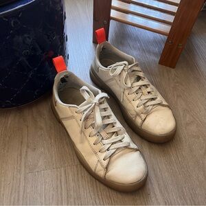 Diesel Cream and Tan Sneakers